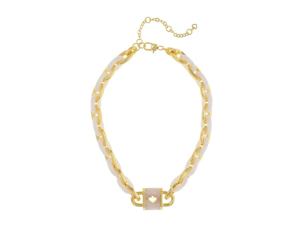 商品Kate Spade|Lock and Spade Statement Link Necklace,价格¥932,第1张图片