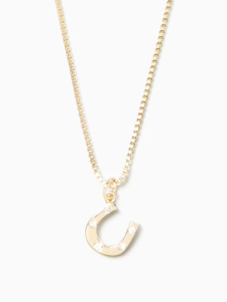 商品Kate Spade|dainty sparklers horseshoe pendant,价格¥141,第1张图片