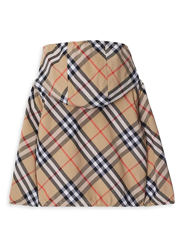 商品Burberry|Baby's & Little Kid's Check Reversible Zip Hooded Jacket,价格¥4734,第2张图片详细描述