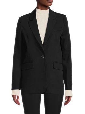 商品Lea & Viola|Solid Notch Lapel Blazer,价格¥273,第1张图片