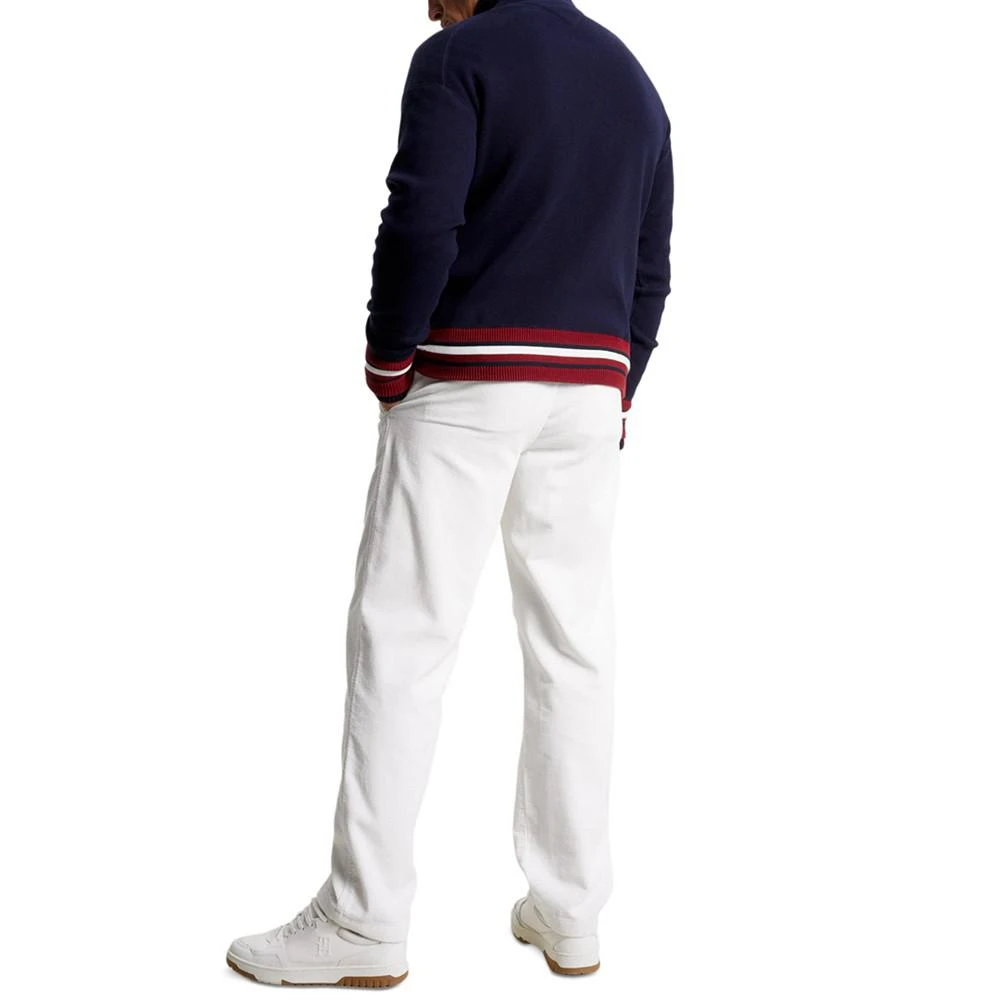 商品Tommy Hilfiger|Men's Monogram Logo Appliqué Knit Varsity Bomber Jacket,价格¥1098,第4张图片详细描述