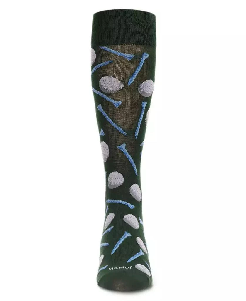 商品Memoi|Men's Golf Ball and T-shirt Rayon from Bamboo Blend Novelty Crew Socks,价格¥51,第2张图片详细描述