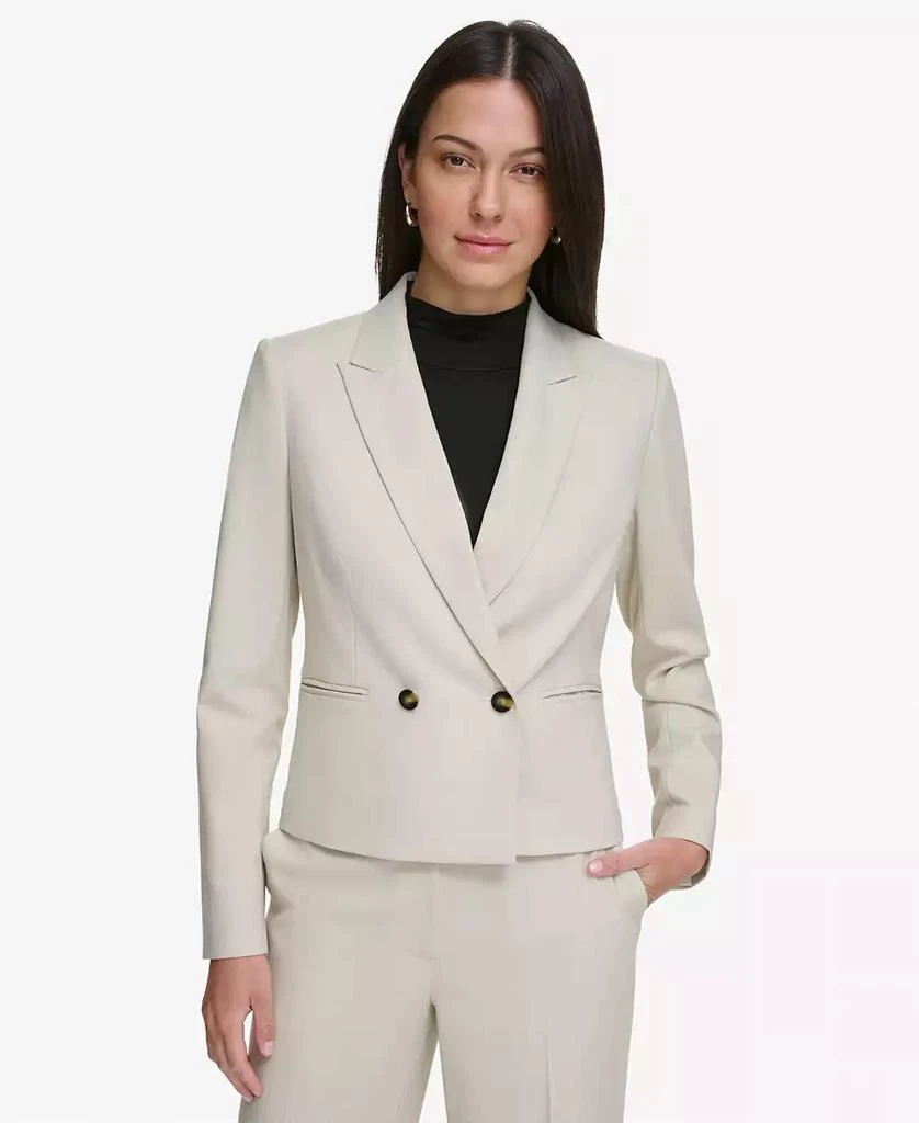 商品DKNY|Women's Peak-Lapel Button Blazer,价格¥1122,第1张图片