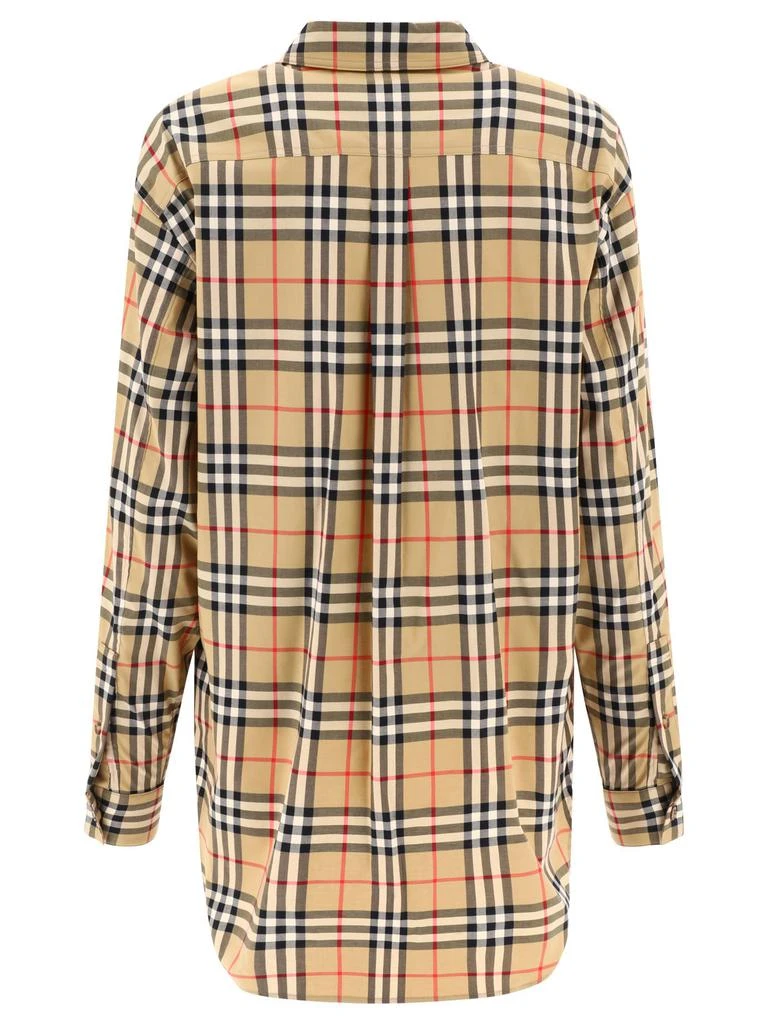 商品Burberry|Check Shirt Shirts Beige,价格¥3863,第2张图片详细描述