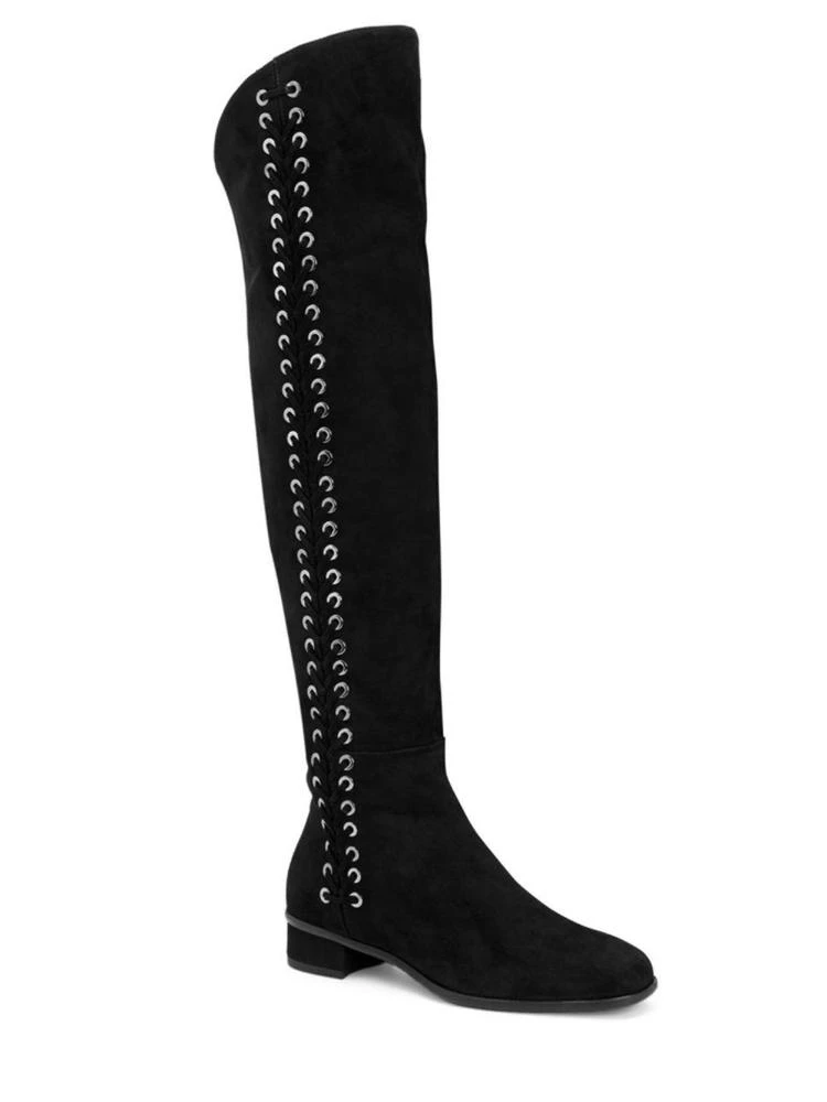 商品Aquatalia|Lucrezia Leather Knee-High Boots,价格¥2684,第1张图片