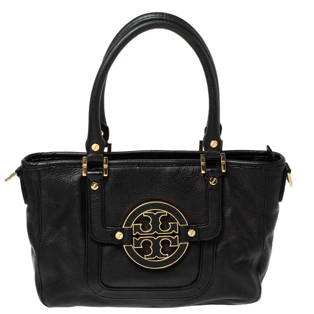 商品[二手商品] Tory Burch|Tory Burch Black Leather Mini Amanda Tote,价格¥2096,第1张图片