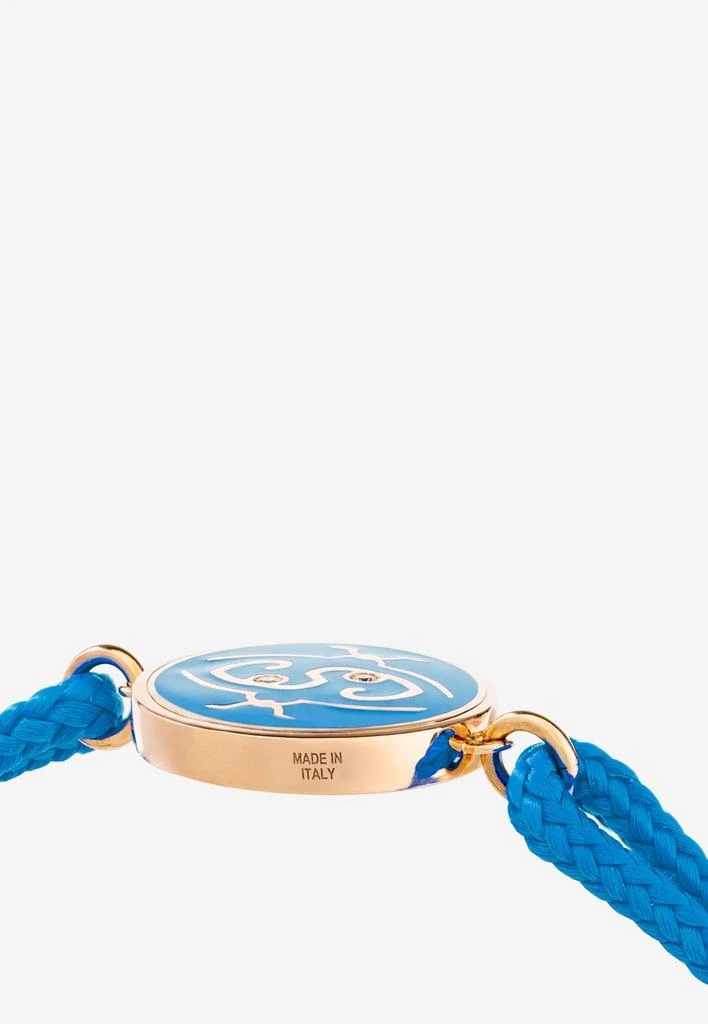 商品Intisars|Nawal 'Apple of my Eye' Cord Bracelet in 18-karat Rose Gold and White Diamonds,价格¥8862,第5张图片详细描述