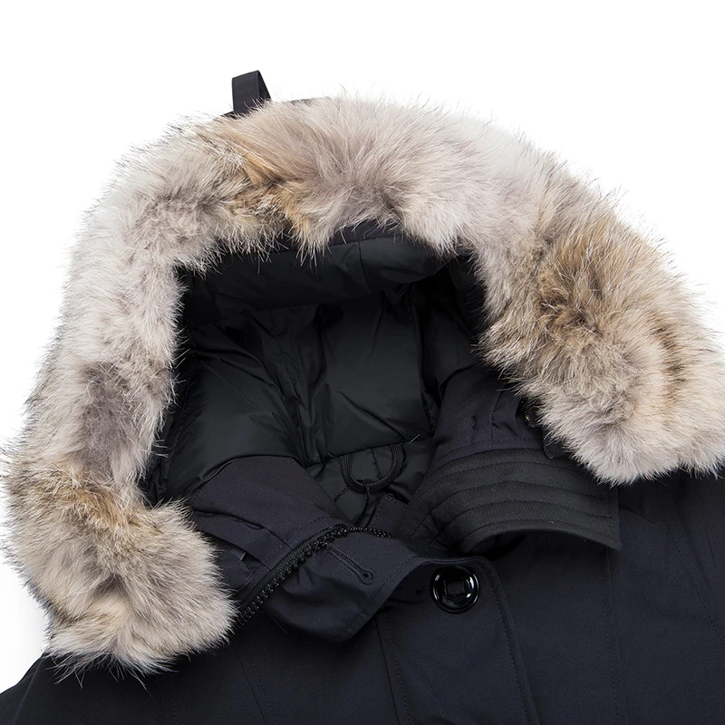 Canada Goose 加拿大鹅 女士郊狼毛领深蓝色羽绒服 2580L-NAVY 商品