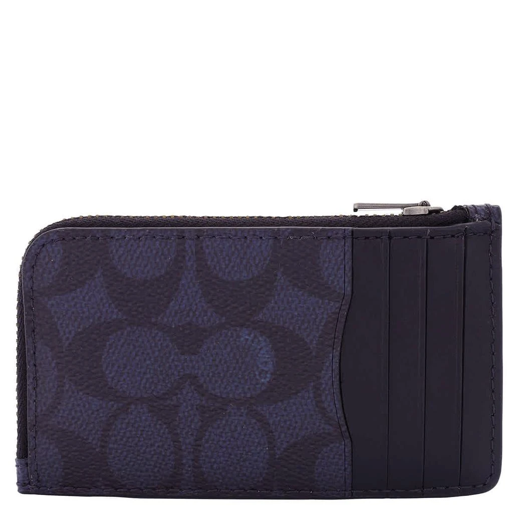 商品Coach|Midnight L-zip Card Case In Signature Canvas,价格¥226,第3张图片详细描述