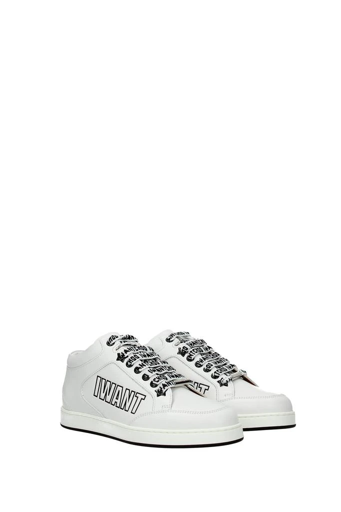 商品Jimmy Choo|Sneakers miami Leather White,价格¥1650,第2张图片详细描述