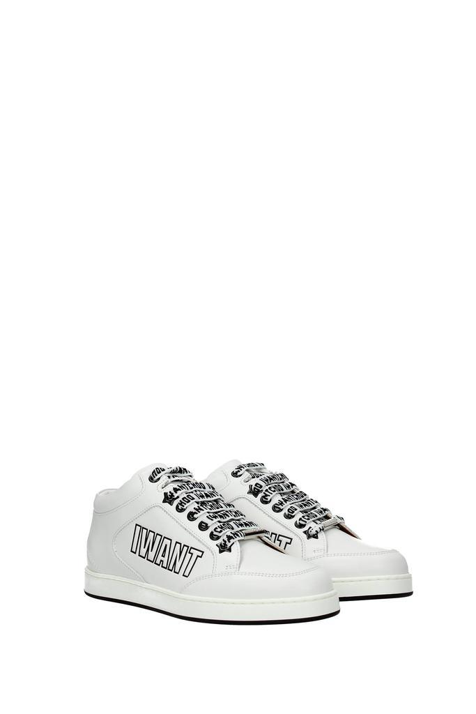 商品Jimmy Choo|Sneakers miami Leather White,价格¥1623,第4张图片详细描述