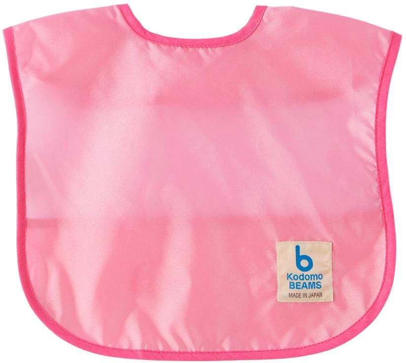 商品Kodomo BEAMS|Baby Pink Patch Bib,价格¥72,第1张图片