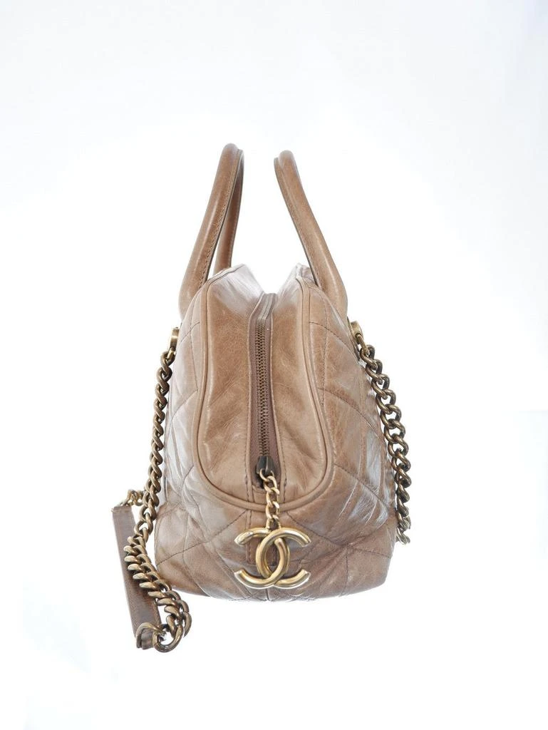 商品[二手商品] Chanel|Chanel Quilted Castle Rock Brown Bowler Bag,价格¥31718,第2张图片详细描述