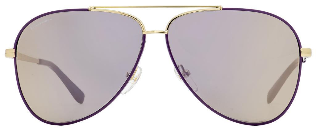 Salvatore Ferragamo Unisex  Sunglasses SF131S 736 Light Gold/Purple 60mm商品第2张图片规格展示