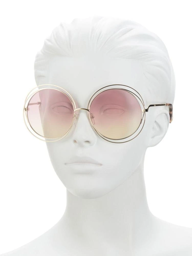 商品Chloé|62MM 圆框墨镜,价格¥2944,第2张图片详细描述