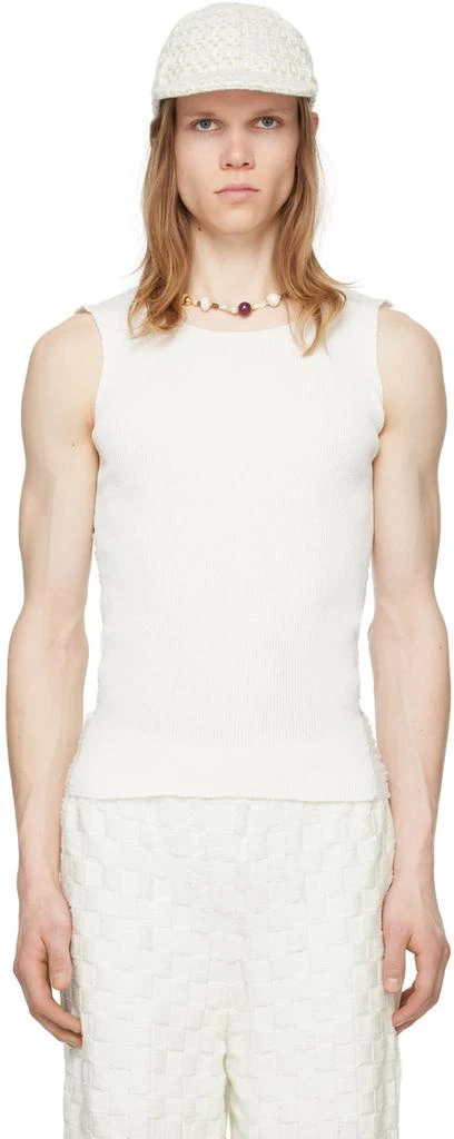 商品Isa Boulder|SSENSE Exclusive White Float Tank Top,价格¥737,第1张图片