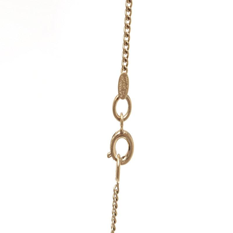 Chanel Gold Metal CC Snowflake Necklace商品第6张图片规格展示