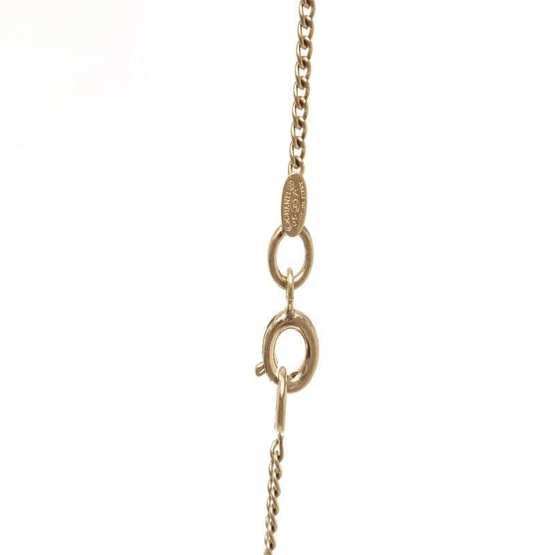 Chanel Gold Metal CC Snowflake Necklace 商品