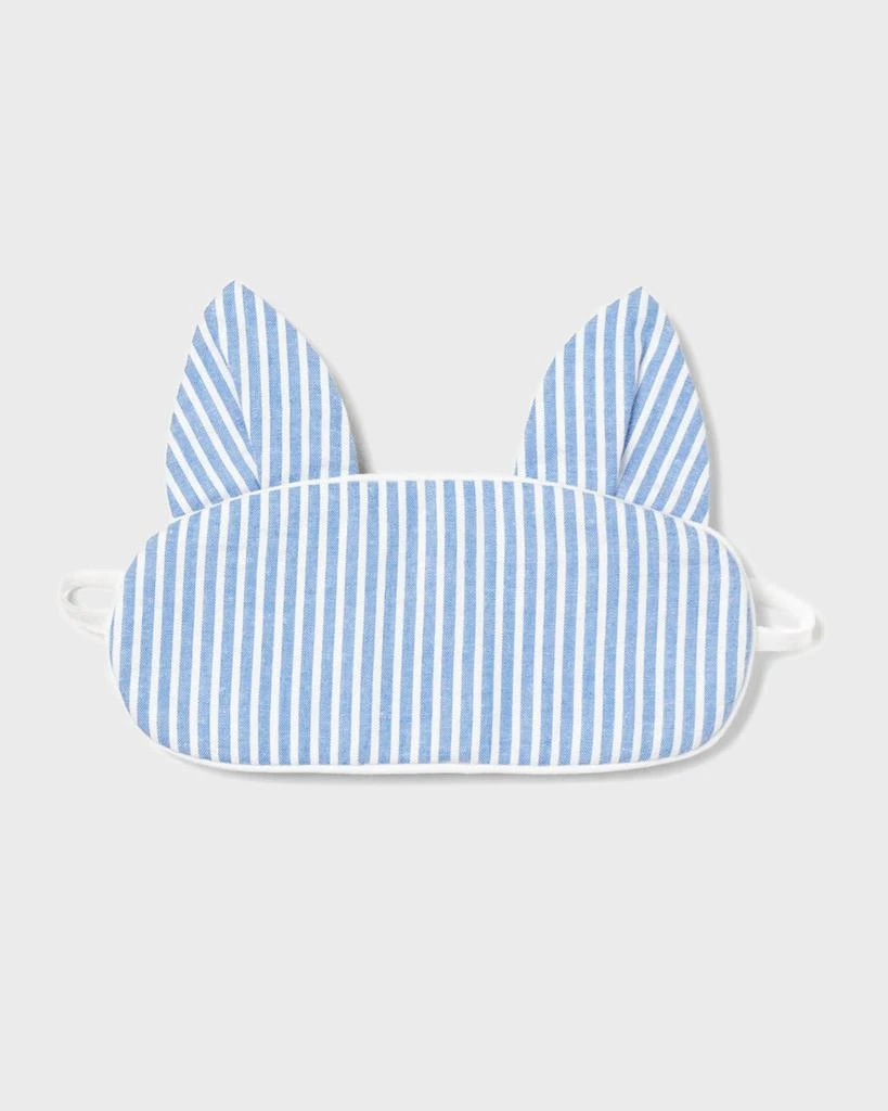 商品Petite Plume|Kids' Kitty Seersucker Eye Mask,价格¥125,第1张图片