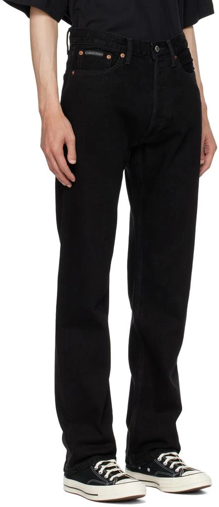 商品Calvin Klein|Black Straight Fit Jeans,价格¥707,第2张图片详细描述
