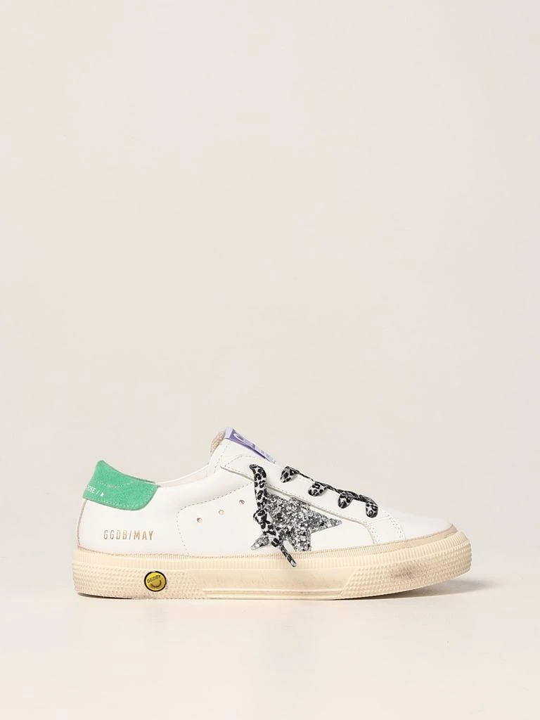 商品Golden Goose|May Golden Goose leather sneakers,价格¥1103,第1张图片