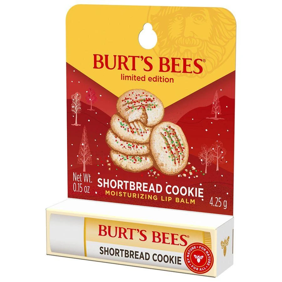 商品Burt's Bees|100% Natural Origin Moisturizing Lip Balm Shortbread Cookie with Beeswax and Cocoa Butter,价格¥34,第5张图片详细描述