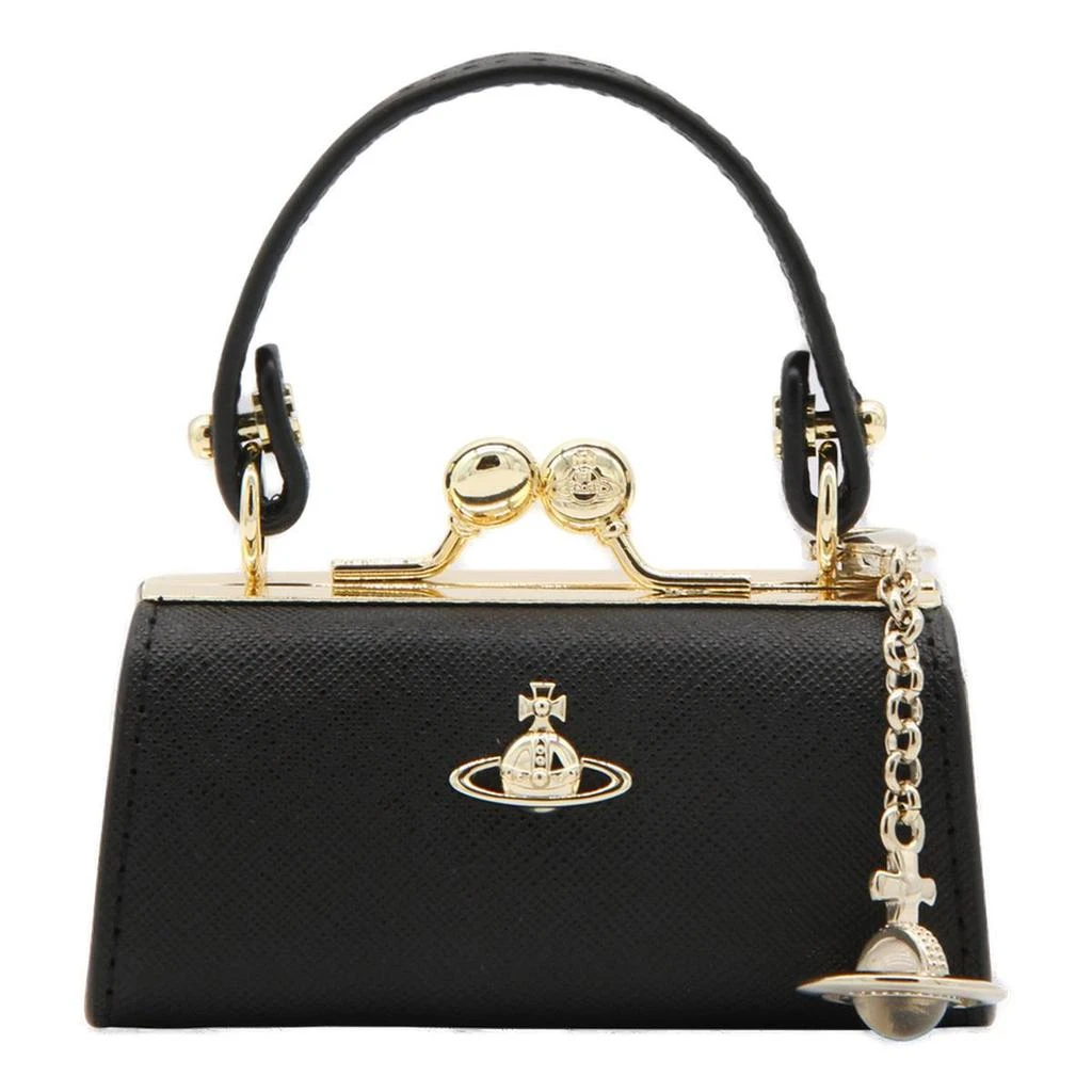 商品Vivienne Westwood|Vivienne Westwood Doll Logo Plaque Chain Linked Mini Purse,价格¥1607,第1张图片