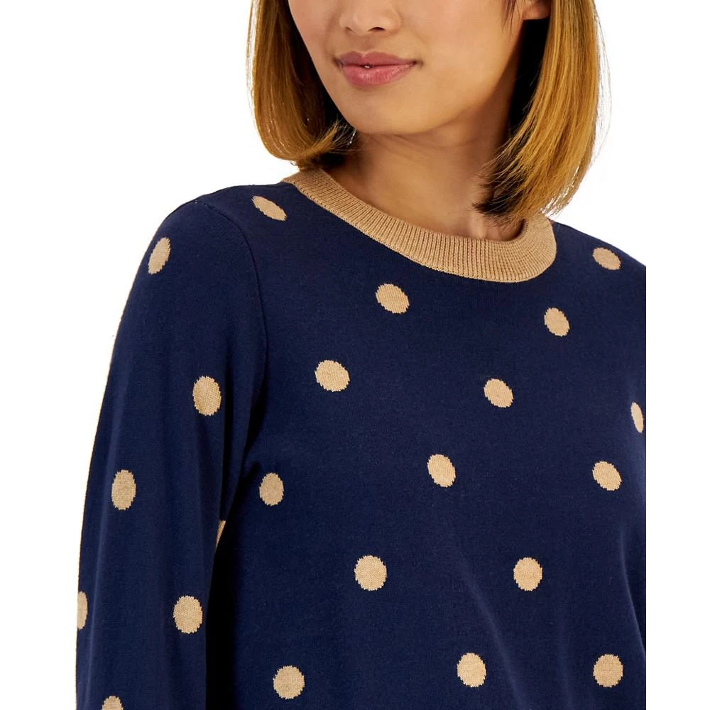 商品Charter Club|Polka-Dot Sweater, Created for Macy's,价格¥129,第3张图片详细描述