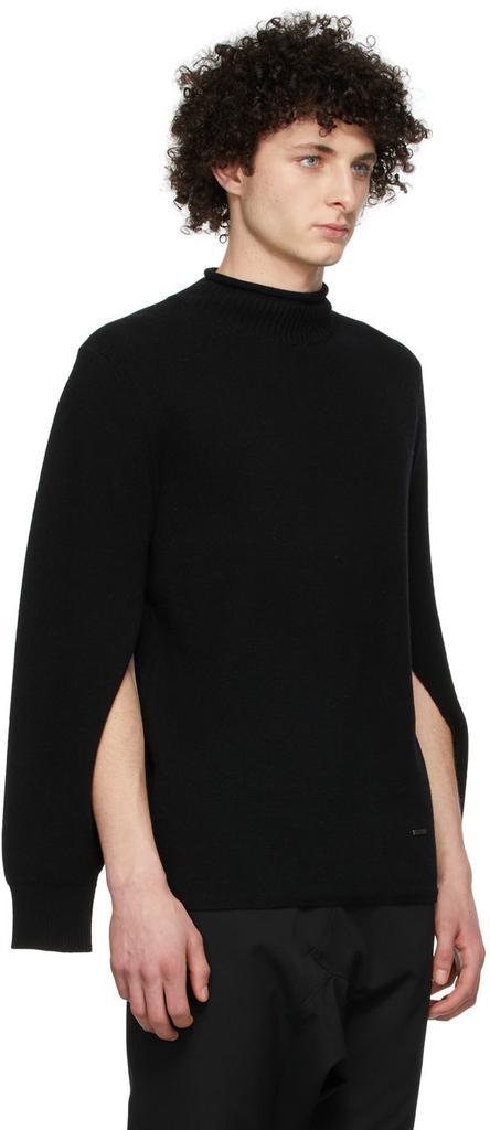 商品We11done|Black Cashmere Sweater,价格¥2662,第6张图片详细描述