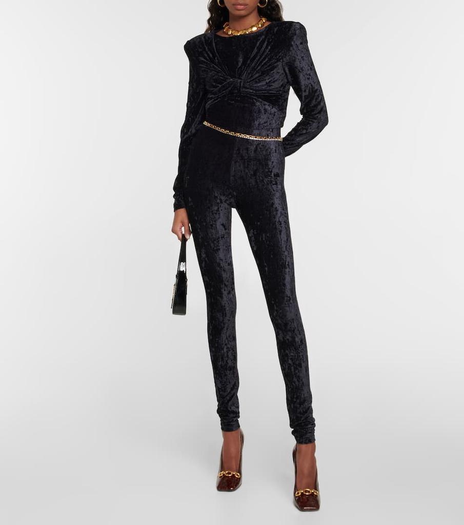 商品Yves Saint Laurent|Silvana缀饰皮革高跟鞋,价格¥7492,第4张图片详细描述