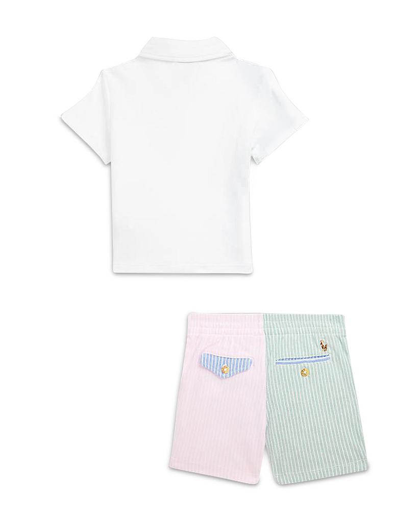Boys' Soft Cotton Polo Shirt & Mesh Shorts Set - Baby商品第2张图片规格展示