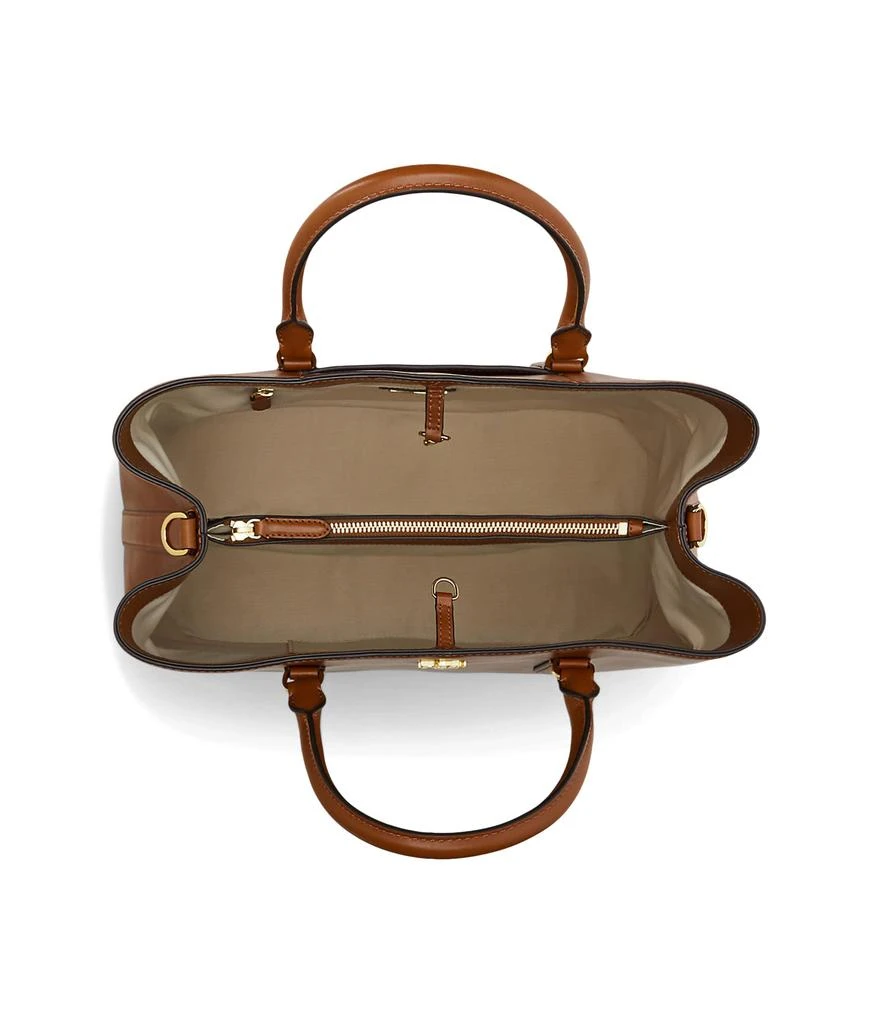 商品Ralph Lauren|Leather Large Marcy Satchel,价格¥3438,第3张图片详细描述