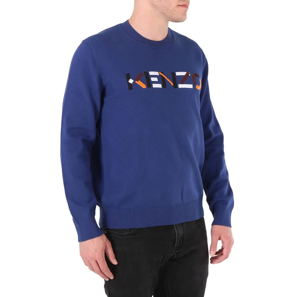 商品Kenzo|Kenzo Mens Ink Multicolor Logo Crewneck Sweater, Size Small,价格¥820,第2张图片详细描述