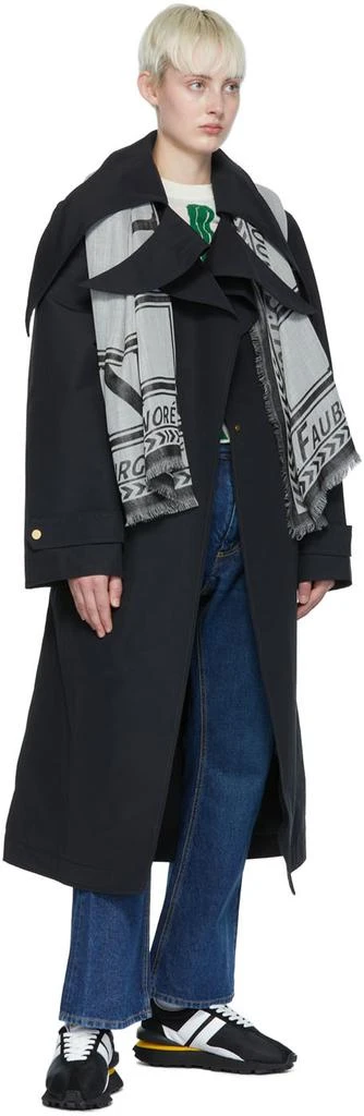 商品Lanvin|Black Virgin Wool & Silk Scarf,价格¥1267,第2张图片详细描述