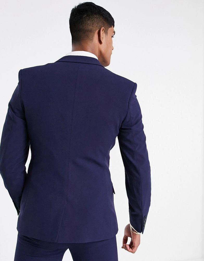 商品ASOS|ASOS DESIGN super skinny suit jacket in navy,价格¥345,第3张图片详细描述