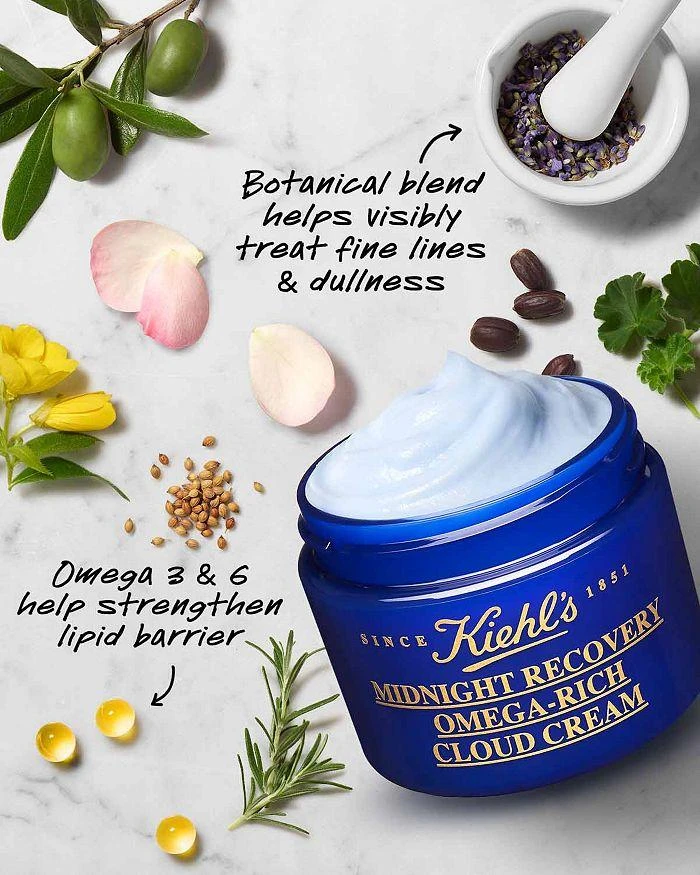 商品Kiehl's|Midnight Recovery Omega Rich Botanical Night Cream 1.7 oz.,价格¥462,第4张图片详细描述