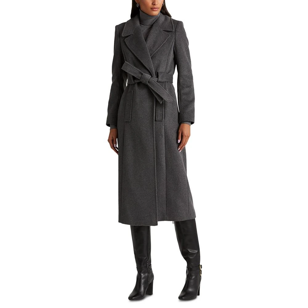 商品Ralph Lauren|Women's Wool-Blend Wrap Coat,价格¥3149,第1张图片