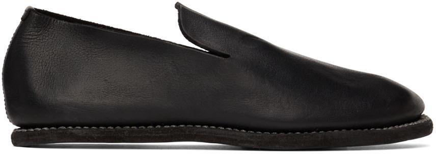 商品guidi|Black Leather Loafers,价格¥6950,第1张图片