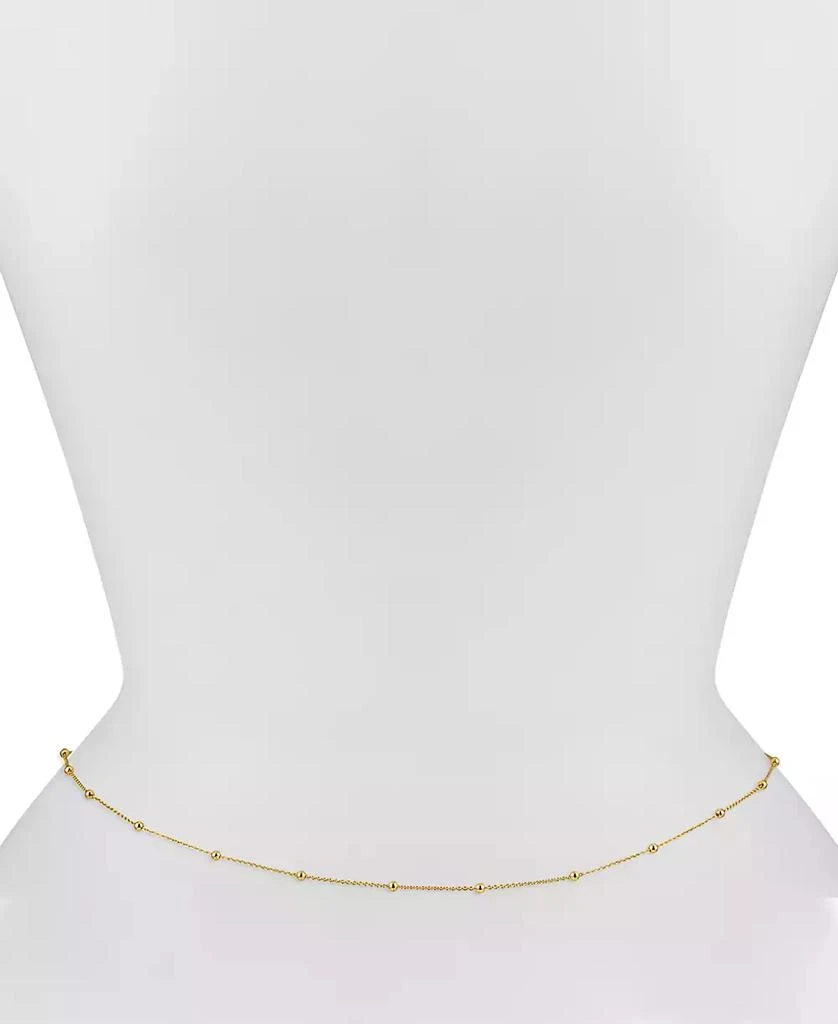 商品OMA THE LABEL|18k Gold-Plated Dainty Bead Waist Chain,价格¥590,第2张图片详细描述