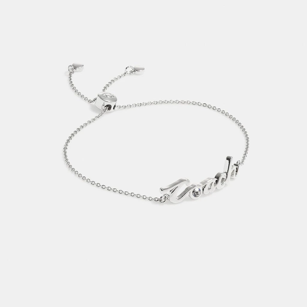 商品Coach|Coach Outlet Logo Script Slider Bracelet,价格¥271,第2张图片详细描述