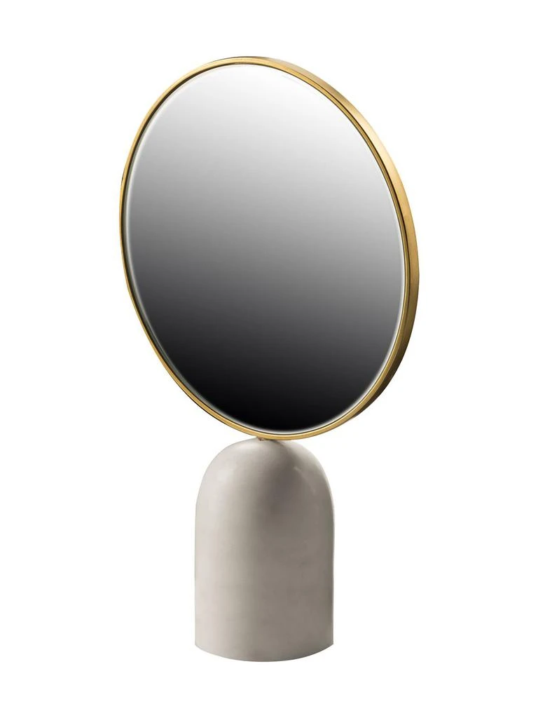 商品POLSPOTTEN|Round Mirror W/ White Marble,价格¥846,第1张图片