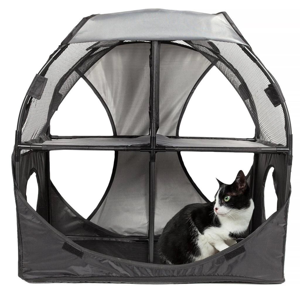 'Kitty-Play' Collapsible Travel Interactive Kitty Cat Tree Maze House Lounger Tunnel Lounge 商品