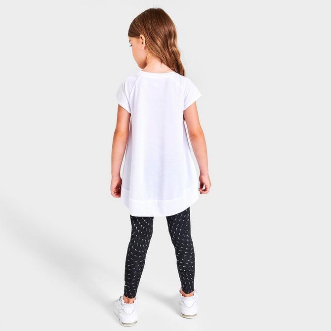 商品NIKE|Girls' Little Kids' Nike Swoosh Tunic and Leggings Set,价格¥113,第4张图片详细描述