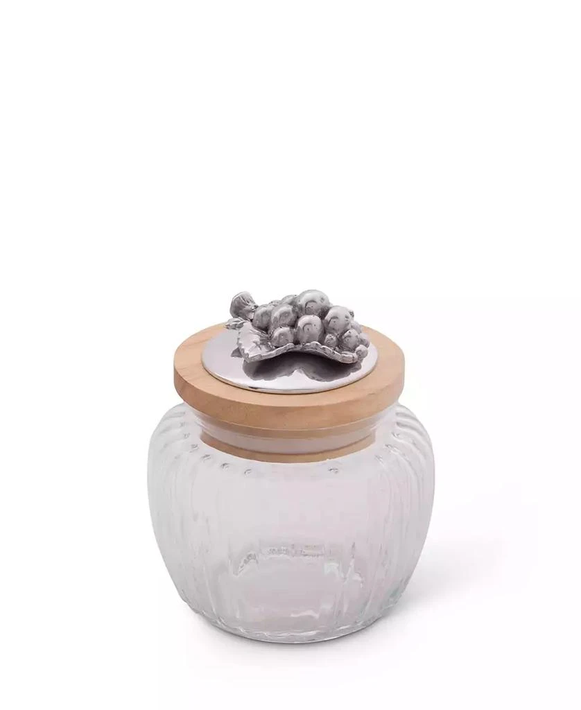 商品Arthur Court|Canister Glass for Kitchen with Rubber Airtight Seal for Food Storage Grape Knob,价格¥774,第1张图片