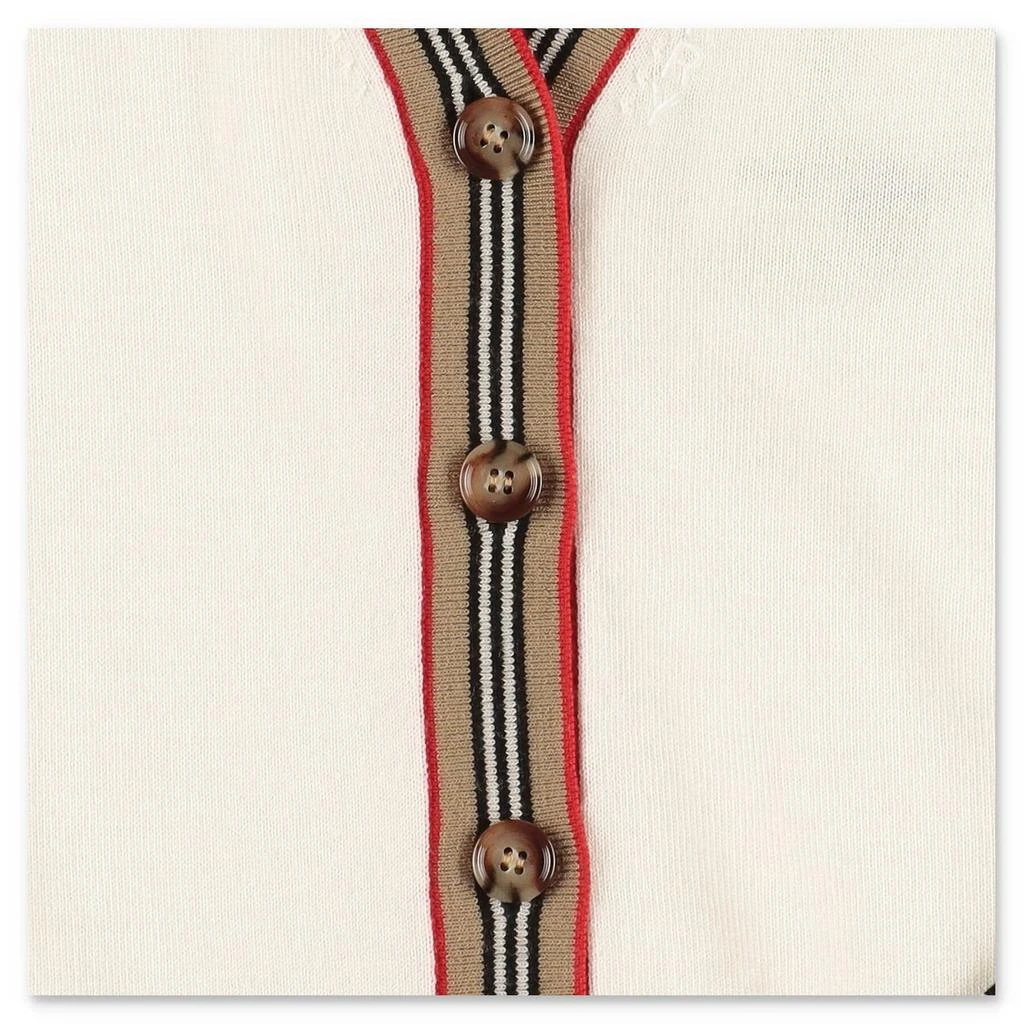 商品Burberry|Burberry Kids Icon Stripe V-Neck Long-Sleeved Cardigan,价格¥1759,第3张图片详细描述