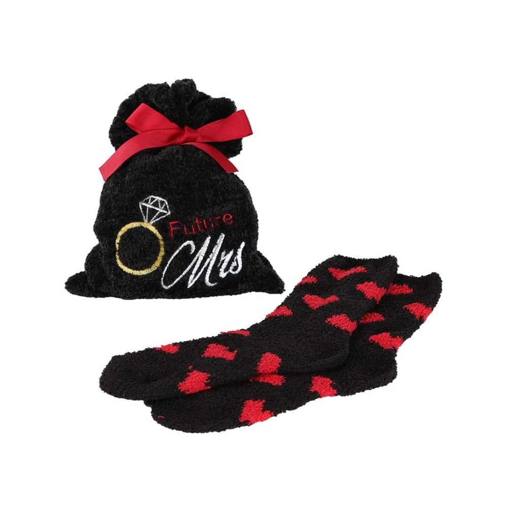商品Memoi|Future Mrs. Cosy Women's Socks with Gift Bag, Set of 2,价格¥133,第1张图片