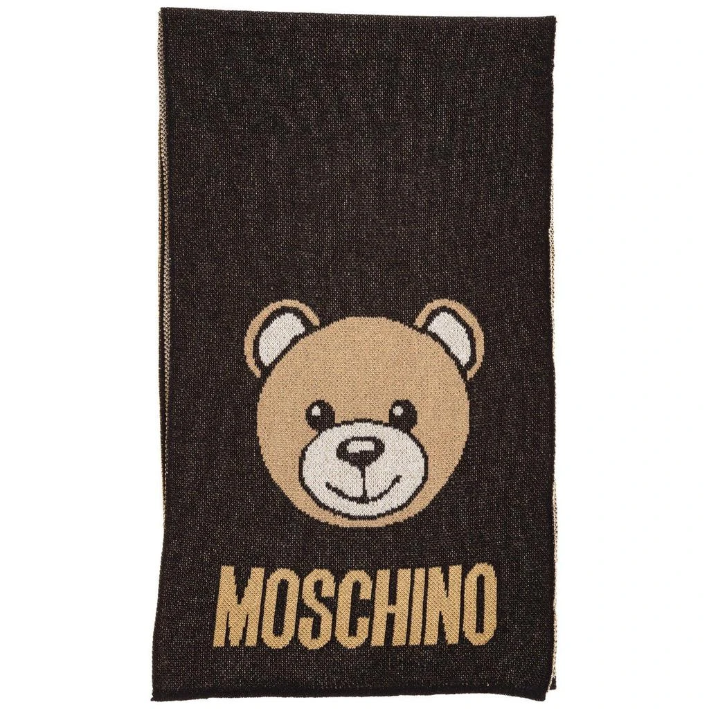 商品Moschino|Moschino Teddy Logo Intarsia Scarf,价格¥1076,第3张图片详细描述