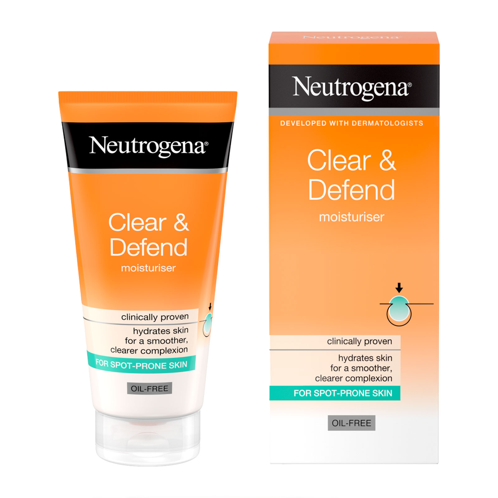 Neutrogena 露得清 Clear & Defend无油祛痘保湿乳 50ml商品第2张图片规格展示