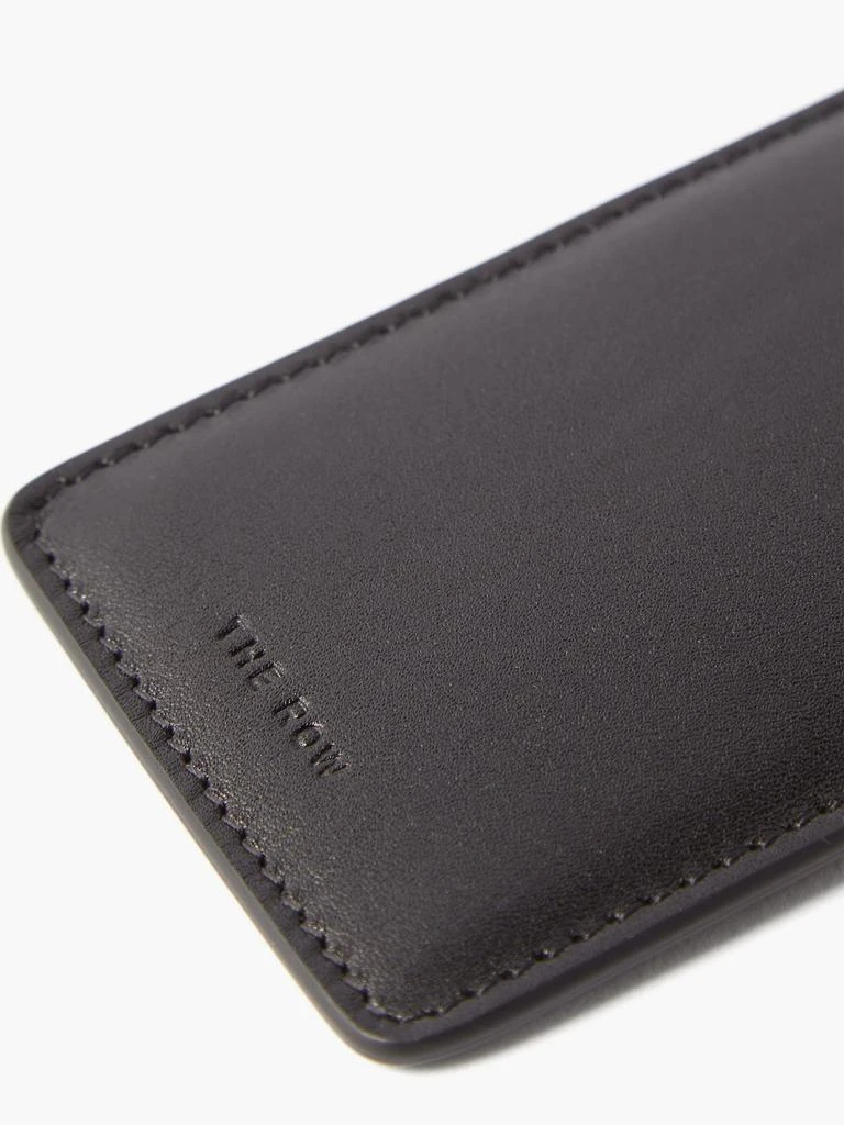 商品The Row|Logo-debossed leather cardholder,价格¥2096,第2张图片详细描述