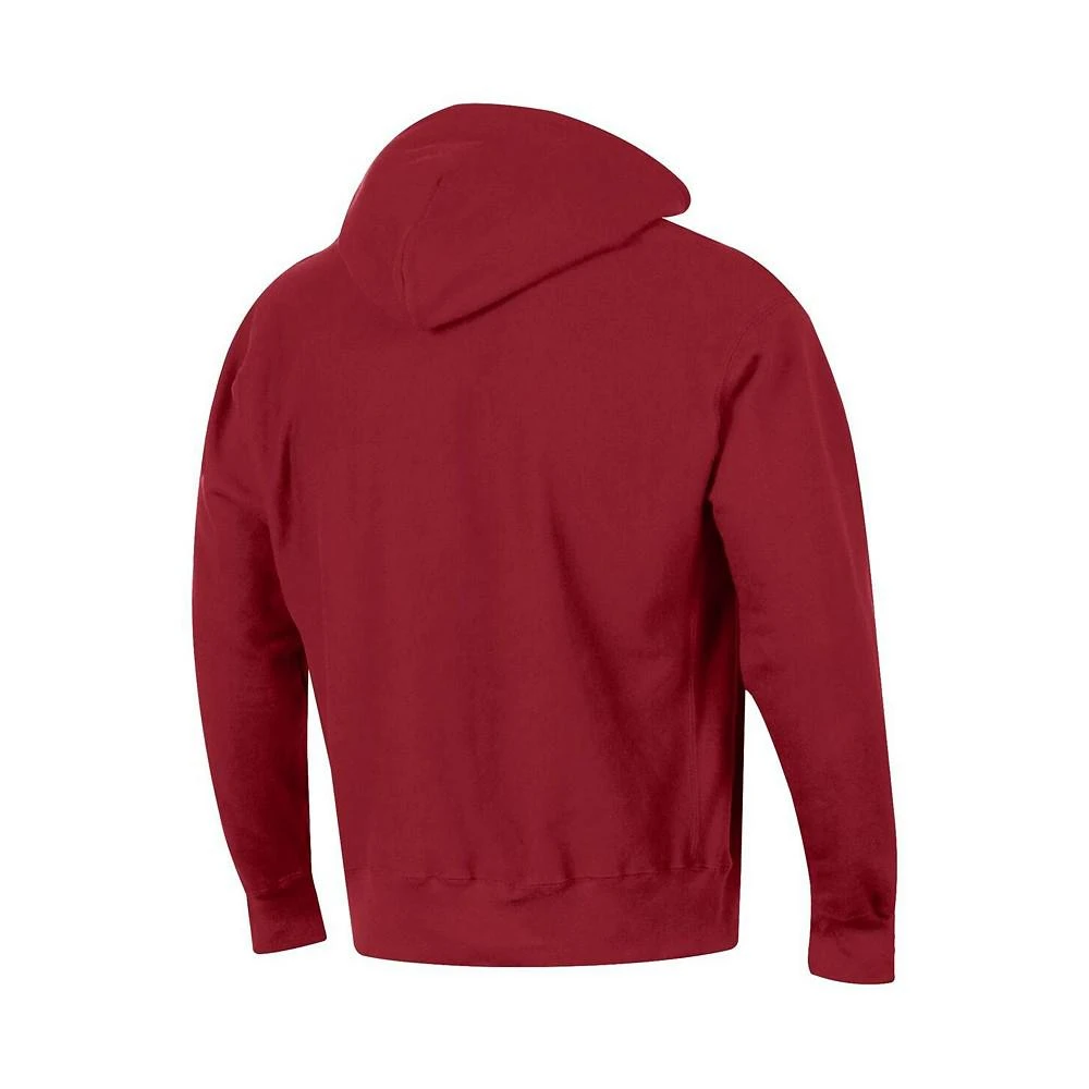 商品CHAMPION|Men's Crimson Alabama Crimson Tide Big and Tall Reverse Weave Fleece Pullover Hoodie Sweatshirt,价格¥590,第3张图片详细描述